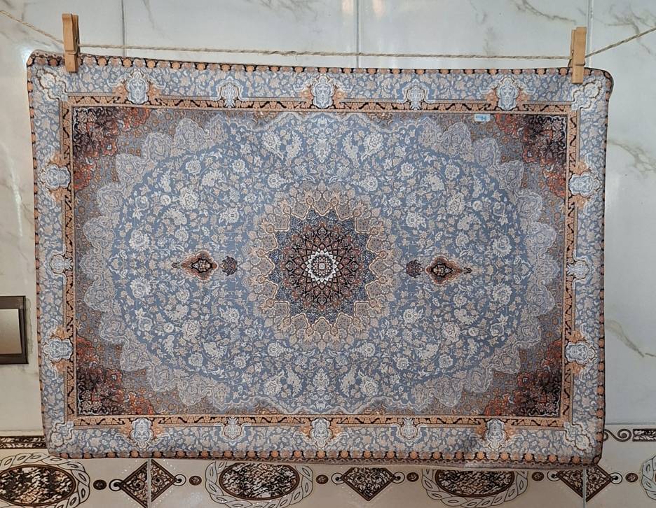 رو بالشتی مخمل طلاکوب ۲ عددی