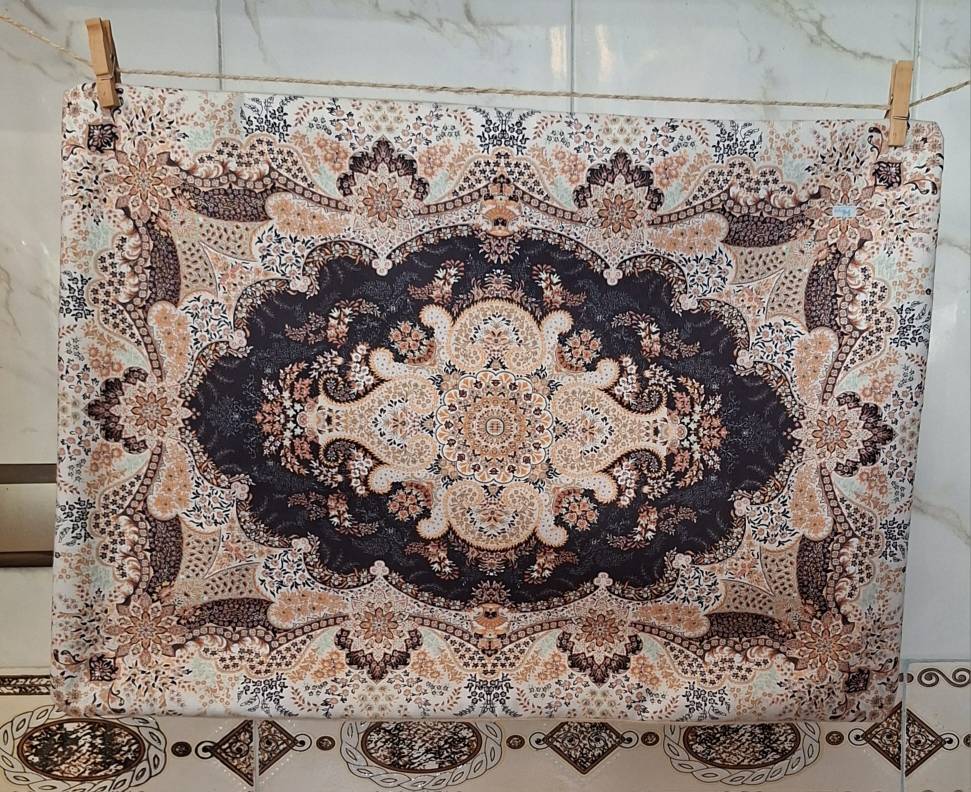 رو بالشتی مخمل طلاکوب ۲ عددی
